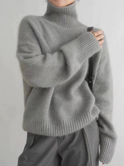 Loose turtleneck sweater Korean style for women – Chic and casual autumn/winter fashion