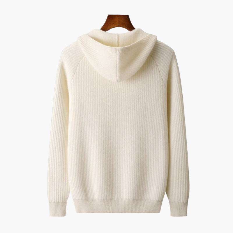 Felpa con cappuccio uomo con zip stile casual chic per uso quotidiano