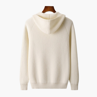 Felpa con cappuccio uomo con zip stile casual chic per uso quotidiano
