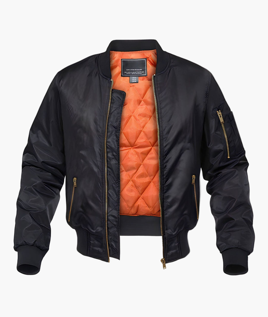 Blouson Bomber Heren Stedelijke Stijl – Losse Pasvorm – Ideaal voor Herfst en Winter