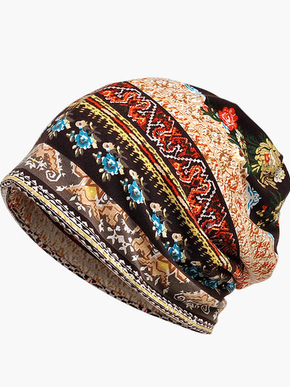 Cuffia Donna Stile Bohémien Multiuso Motivo Floreale Elegante per Primavera Estate Autunno