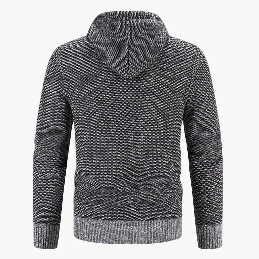 Gilet à capuche zippé homme style casual pour l’automne et l’hiver