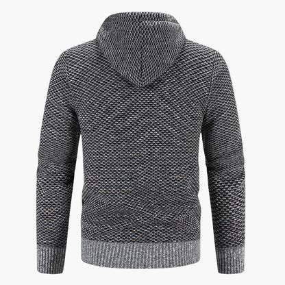 Gilet à capuche zippé homme style casual pour l’automne et l’hiver