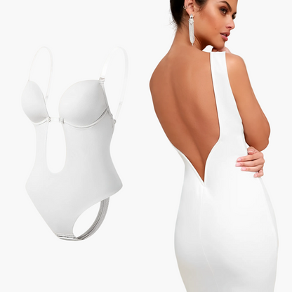 Dame-bh-body med åben ryg til elegant kjole og festtøj
