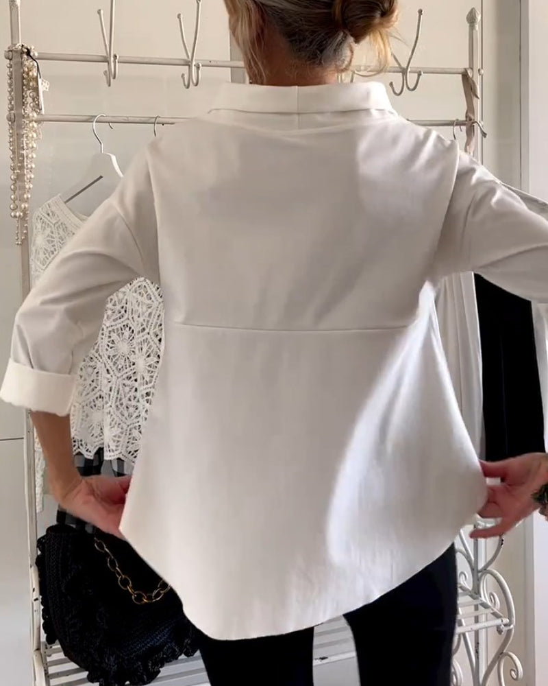 Elegant topp med ståkrage för dam – modern och mångsidig stil