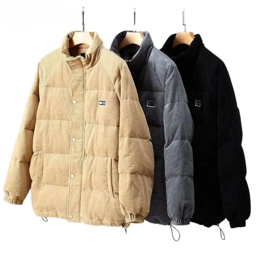 Chaqueta acolchada para hombre estilo urbano invierno – Abrigo acolchado cálido y ligero para ciudad y senderismo