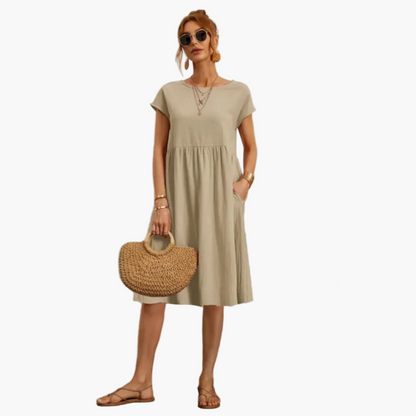 Robe d'été femme coupe ample style décontracté chic pour sorties et vacances