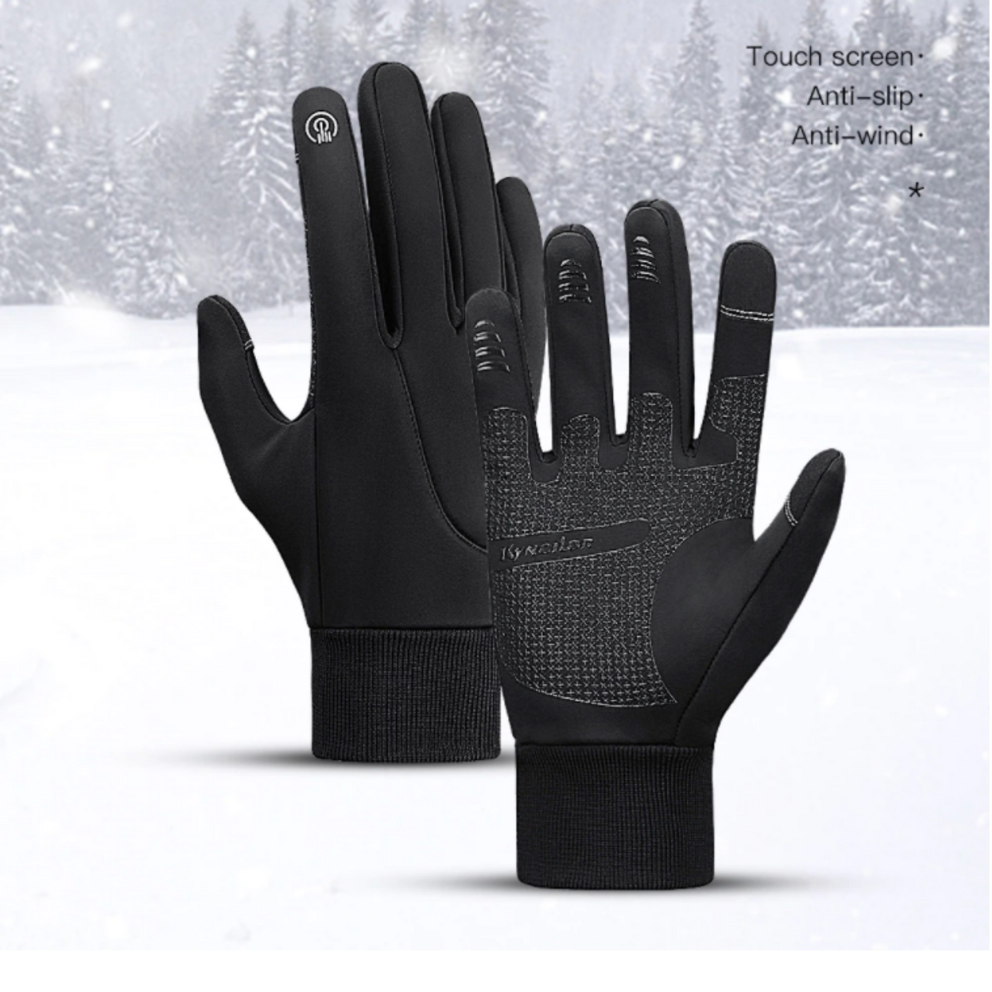 Unisex Winter Touchscreen Handschoenen voor Smartphone – Winddicht en Waterdicht, Ideaal voor Buitenactiviteiten