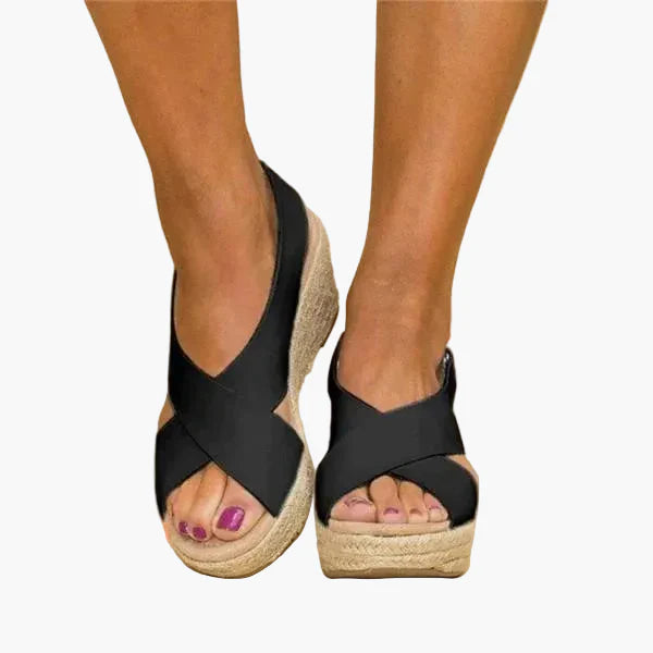 Eleganta ortopediska kilklackssandaler för dam – Modern stil, daglig komfort, perfekt för sommaren