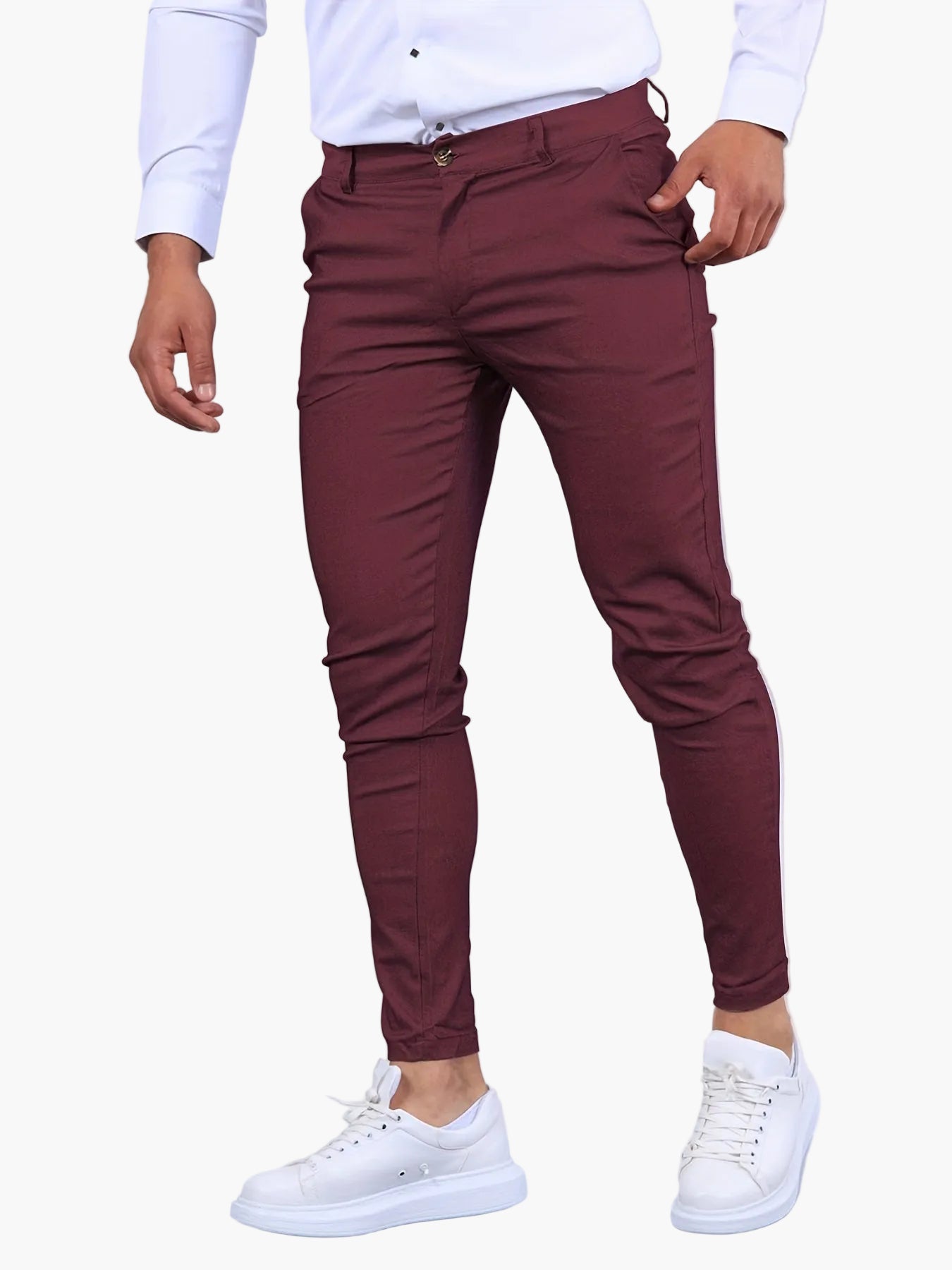 Elegante Slim-Fit-Hose für Herren für Geschäft und Büro – Moderner, figurbetonter Stil
