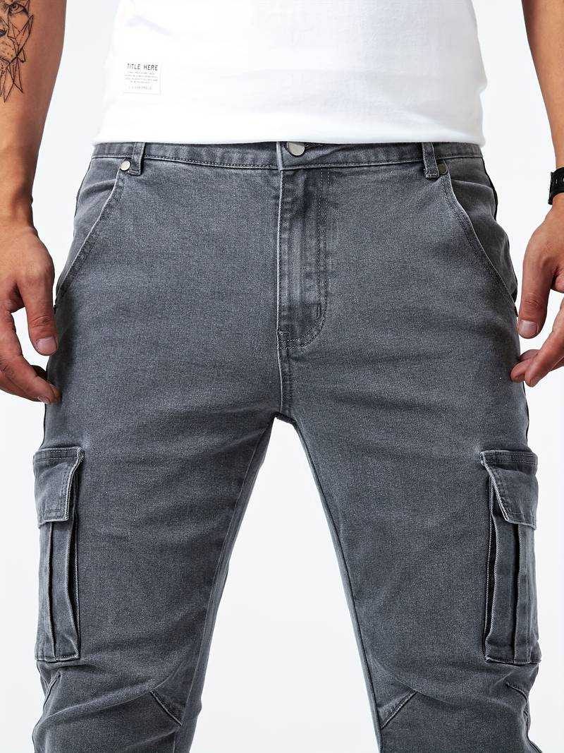 Mehrfachtaschen Cargo-Jeans für Herren  