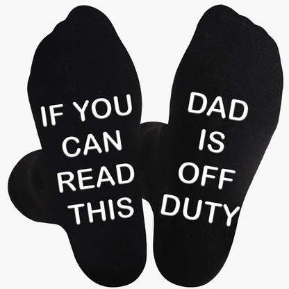 Men's novelty socks – Original gift for dad – Humorous style 'Best Dad Ever' – Father's Day or birthday accessory