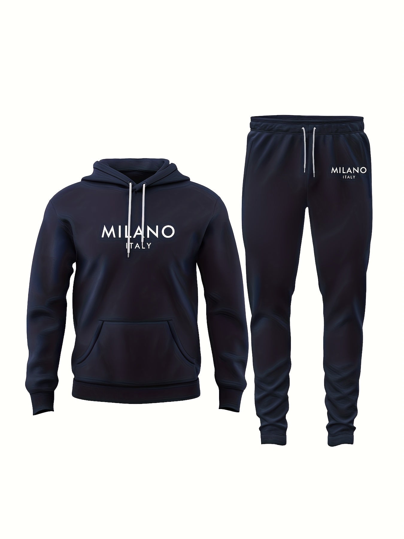 Survêtement à Capuche Homme MILANO ITALY – Ensemble Sweat et Jogging Style Urbain Décontracté