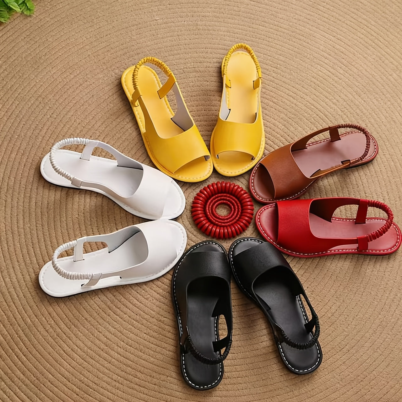Women's Casual Style Sandals with Braided Strap for Everyday and Leisure