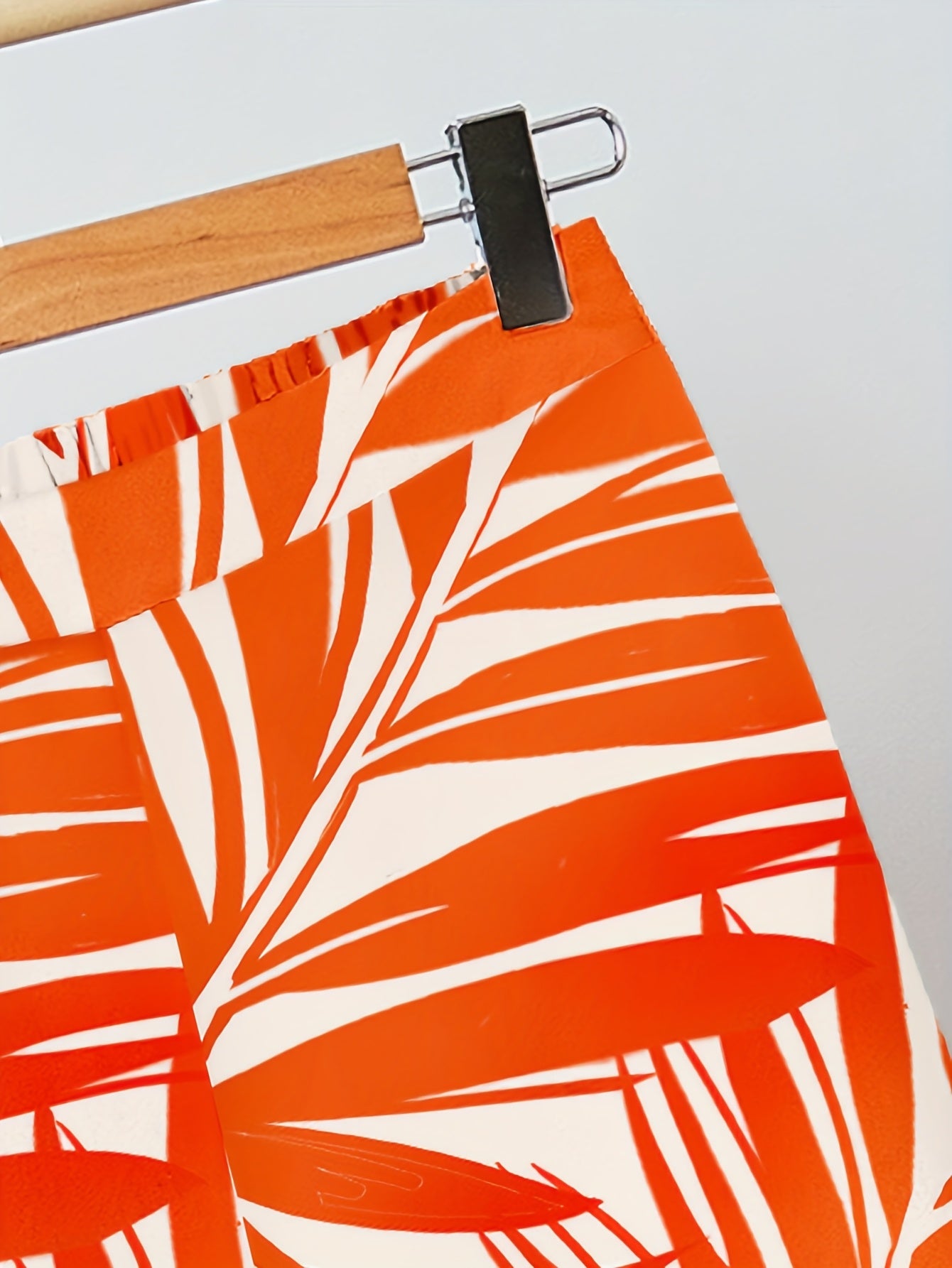 Completo casual donna – Outfit chic tropicale con motivo fogliame, stile ampio ideale per estate e vacanze