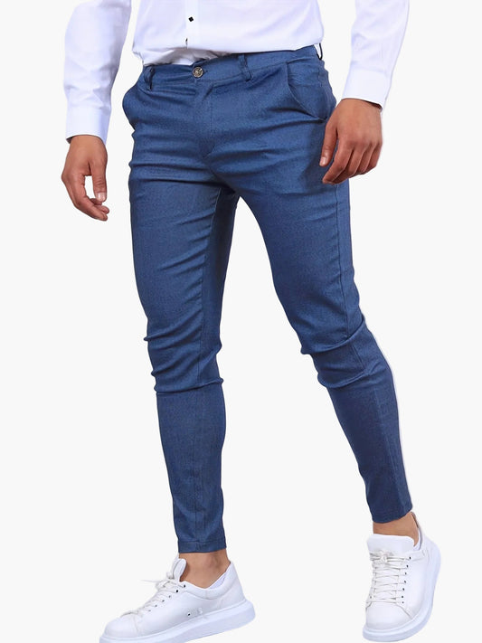 Pantalon slim homme élégant pour affaires et bureau - Style moderne et ajusté