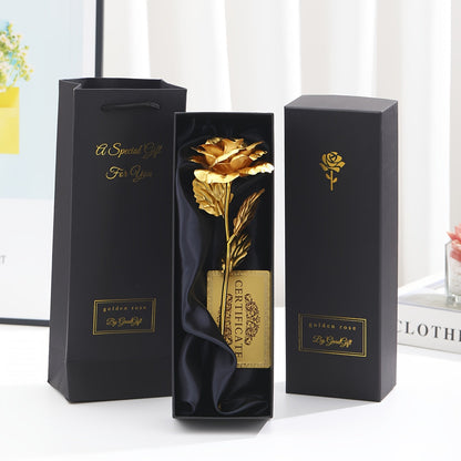 Rose décorative en coffret cadeau – Idée cadeau romantique pour femme – Objet d’ornement élégant