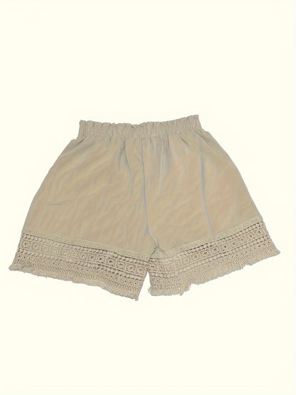 Women's bohemian style shorts with gathered waist for summer, ideal for vacations and everyday wear