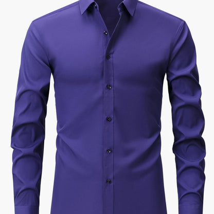 Chemise élégante pour homme à manches longues – Style habillé et décontracté