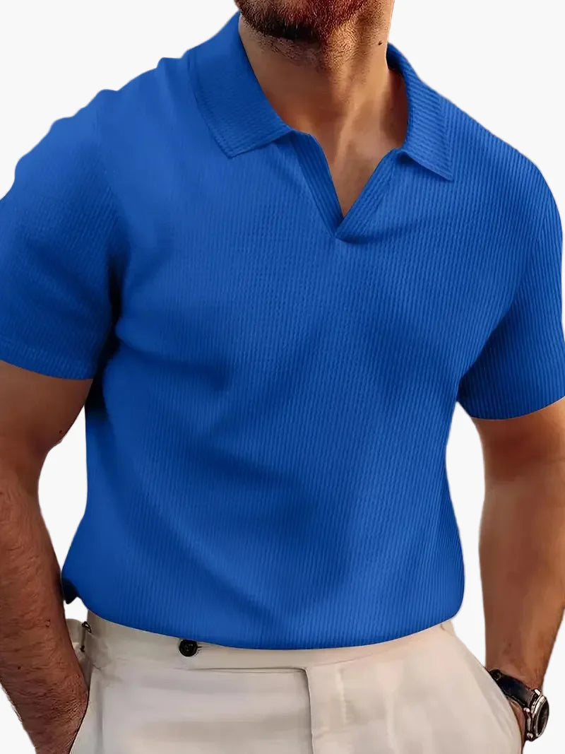 Kurzarm-Polo im lässigen Stil für Herren – Eleganz und Komfort im Alltag
