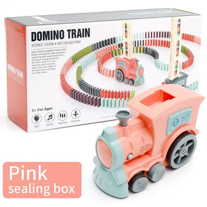 Automatisches Domino-Zugspielzeug für Kinder – Förderung von Fantasie und Koordination