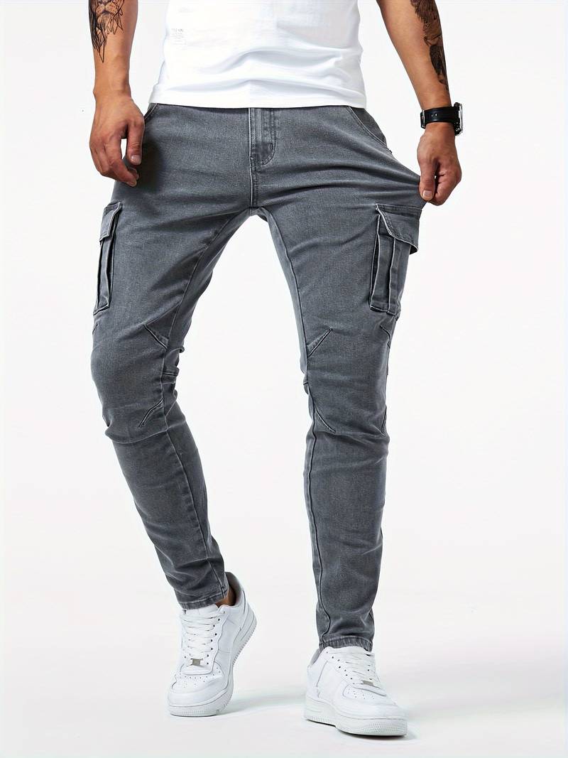 Mehrfachtaschen Cargo-Jeans für Herren  