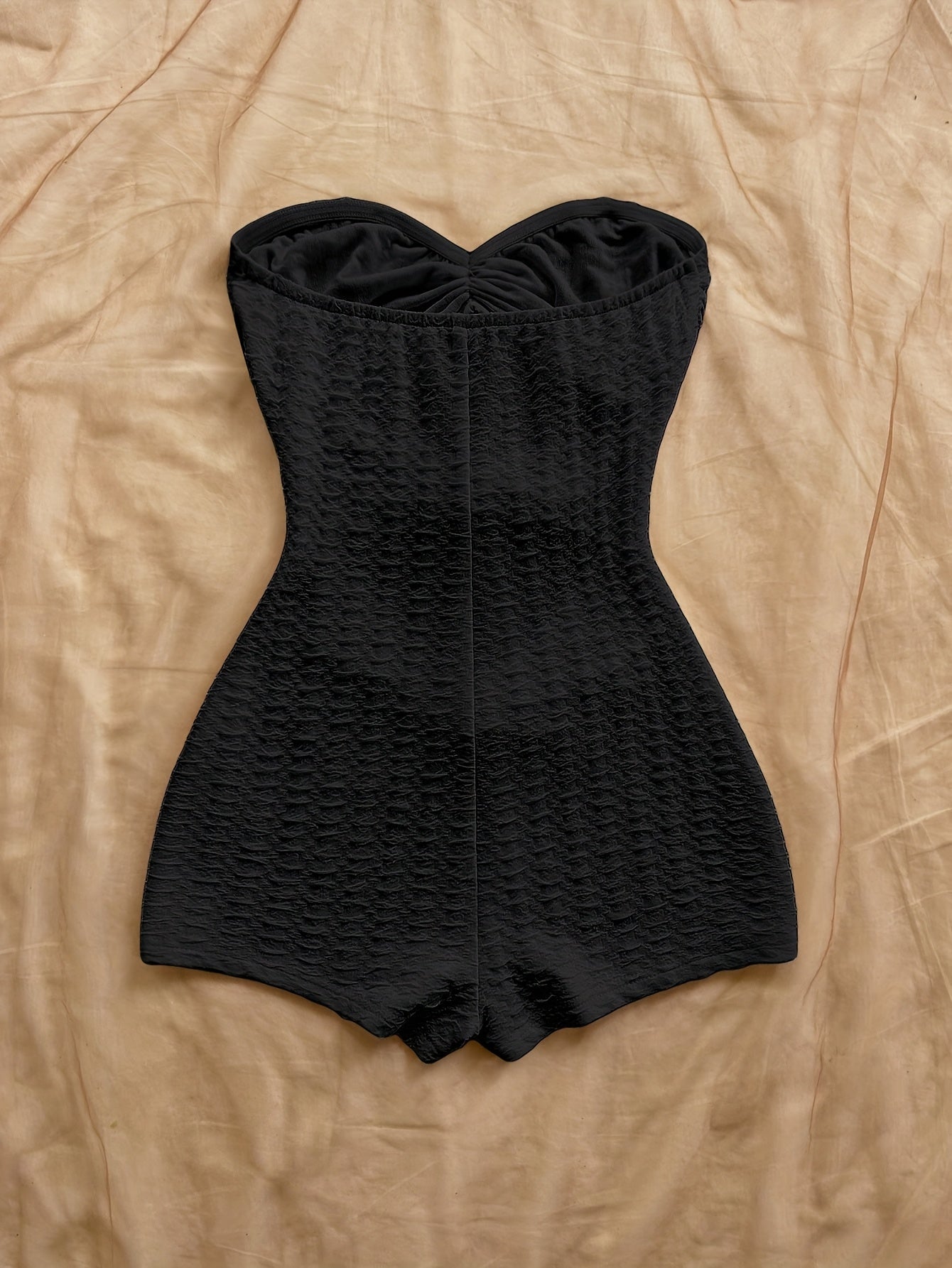 Bañador retro para mujer estilo pin-up de una pieza con corte y estampado de leopardo
