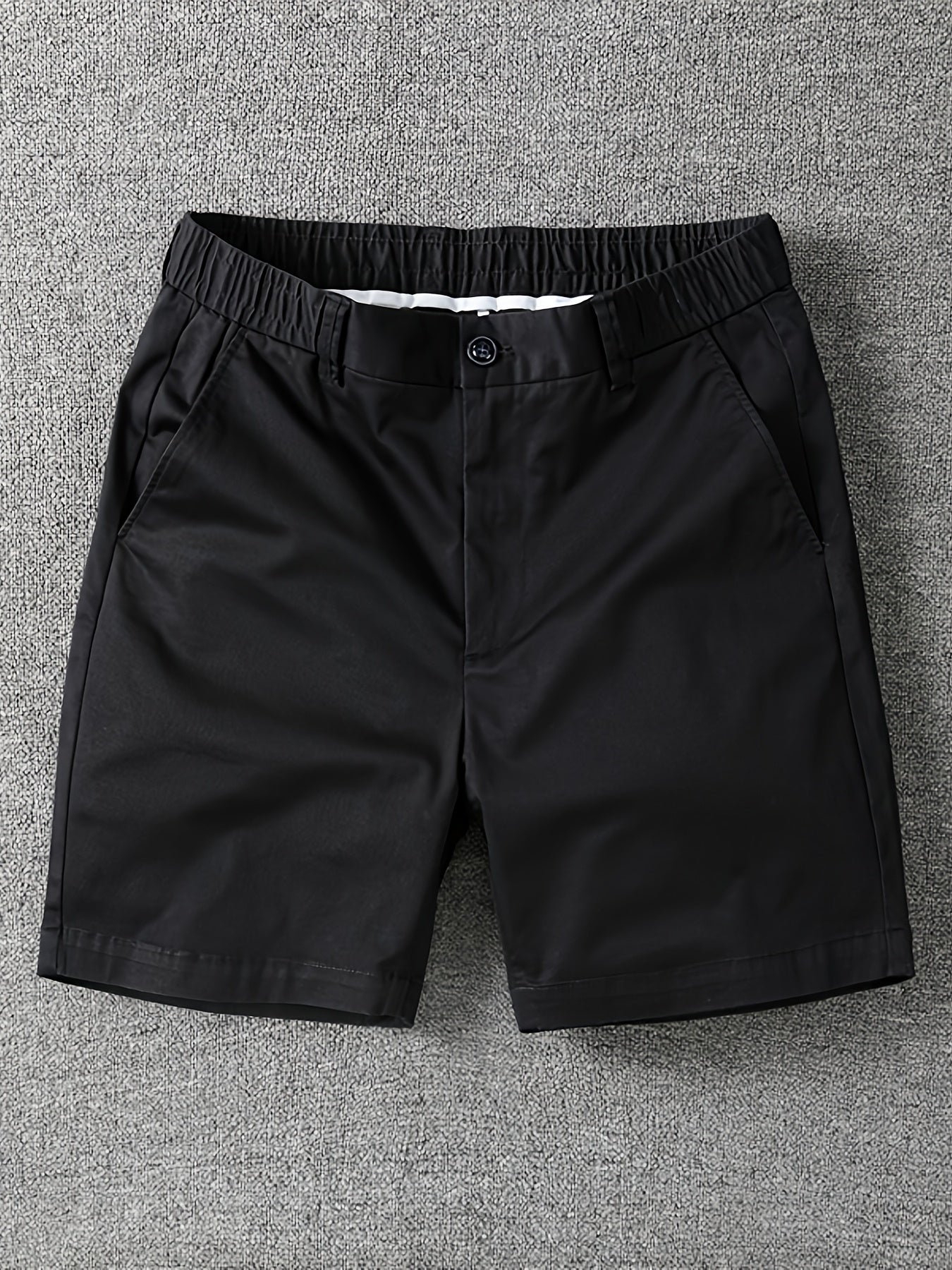Shorts décontractés pour homme à taille élastique avec poches – Style urbain et polyvalent