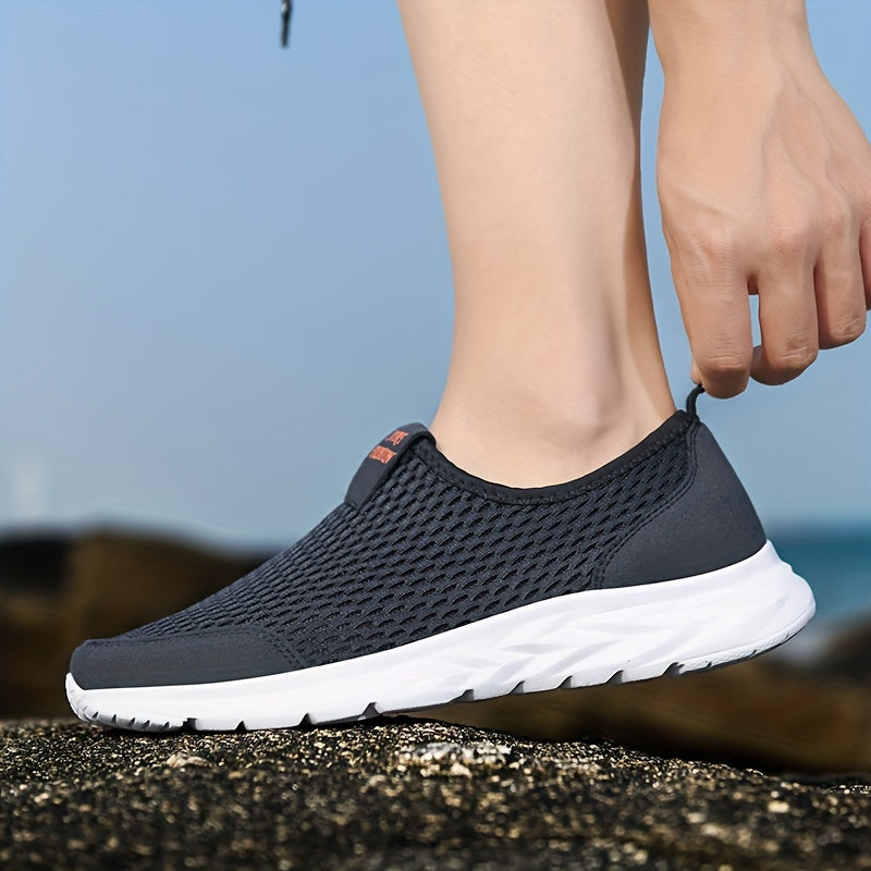Zapatos deportivos casuales para hombre sin cordones - Estilo transpirable para caminar y entrenar