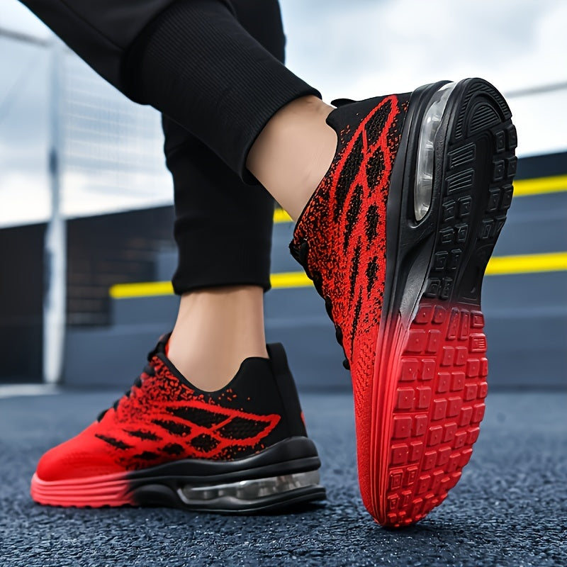 Men's Fashion Casual Lace-up Breathable Knit Sneakers