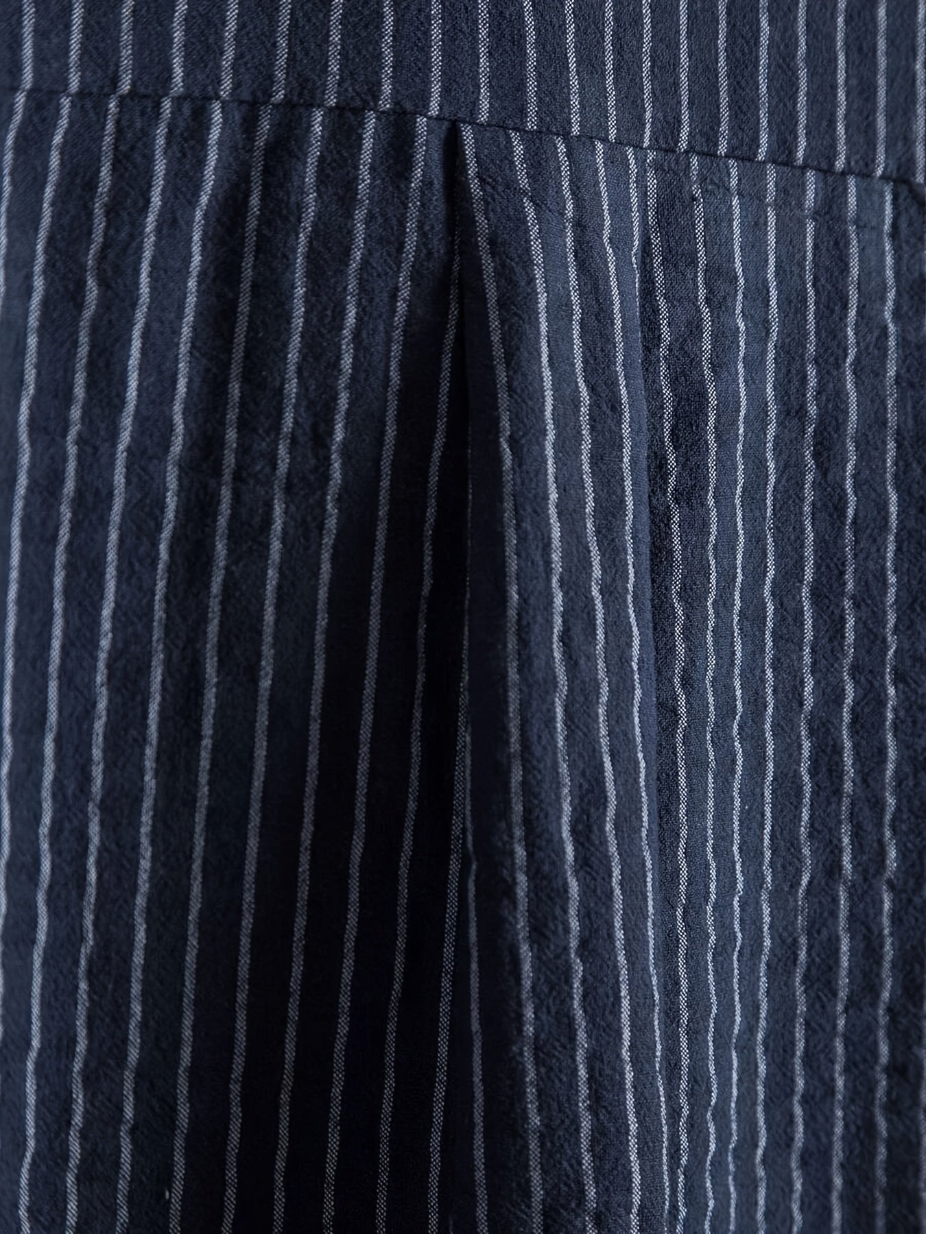 Chemise décontractée à rayures col mao pour homme - Style tendance et confortable