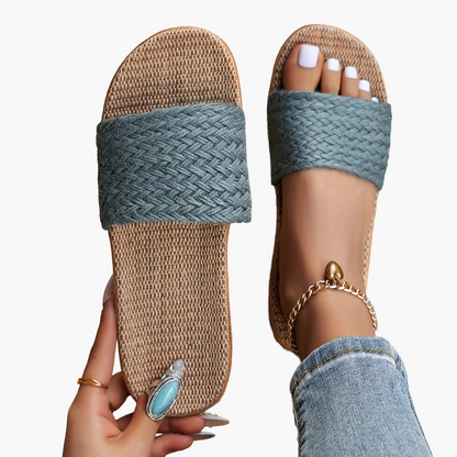 Avslappnade slip-on-sandaler för kvinnor i sommarstil