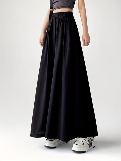 Wide-leg culotte-style pants for women, loose fit, casual trendy style
