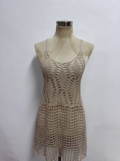 Robe de Plage Femme Élégante Style Crochet – Tunique de Bain Été Chic