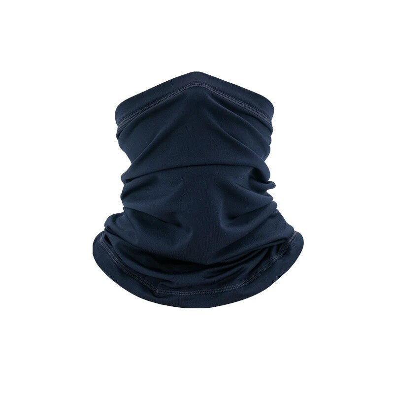 Multifunctional neck gaiter in solid-color or camouflage soft fabric