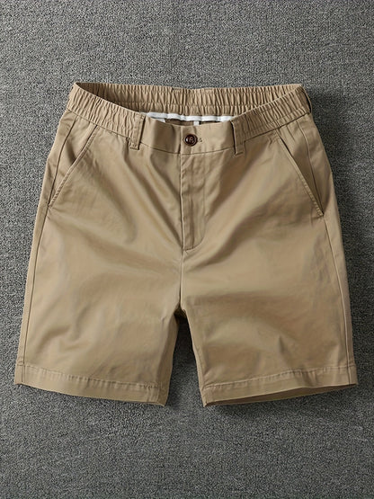 Shorts décontractés pour homme à taille élastique avec poches – Style urbain et polyvalent