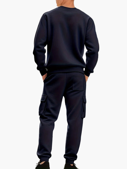 Ensemble de survêtement décontracté pour homme style cargo – Idéal sport et détente