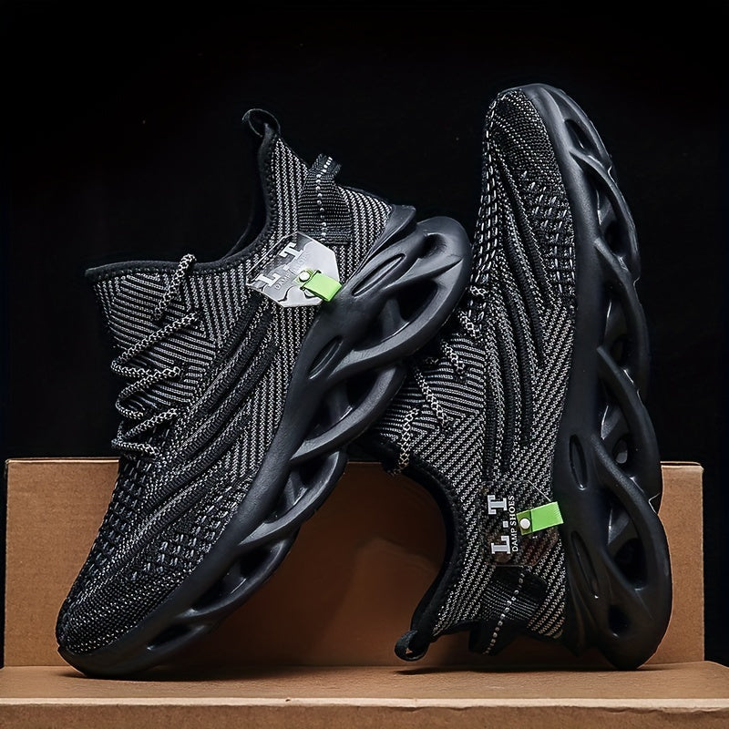Herresportssko urban stil med futuristisk sål og bred komfort