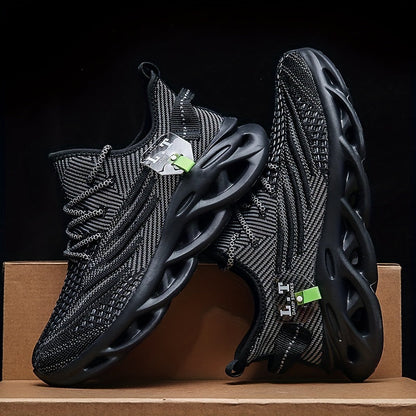 Herresportssko urban stil med futuristisk sål og bred komfort