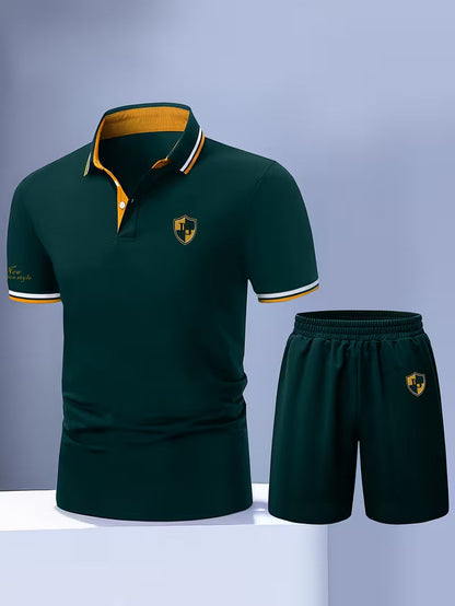 Ensemble polo et short décontracté pour homme – Style moderne idéal pour l'été