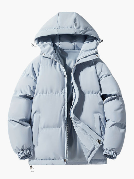 Chaqueta acolchada para hombre con capucha estilo casual para el invierno