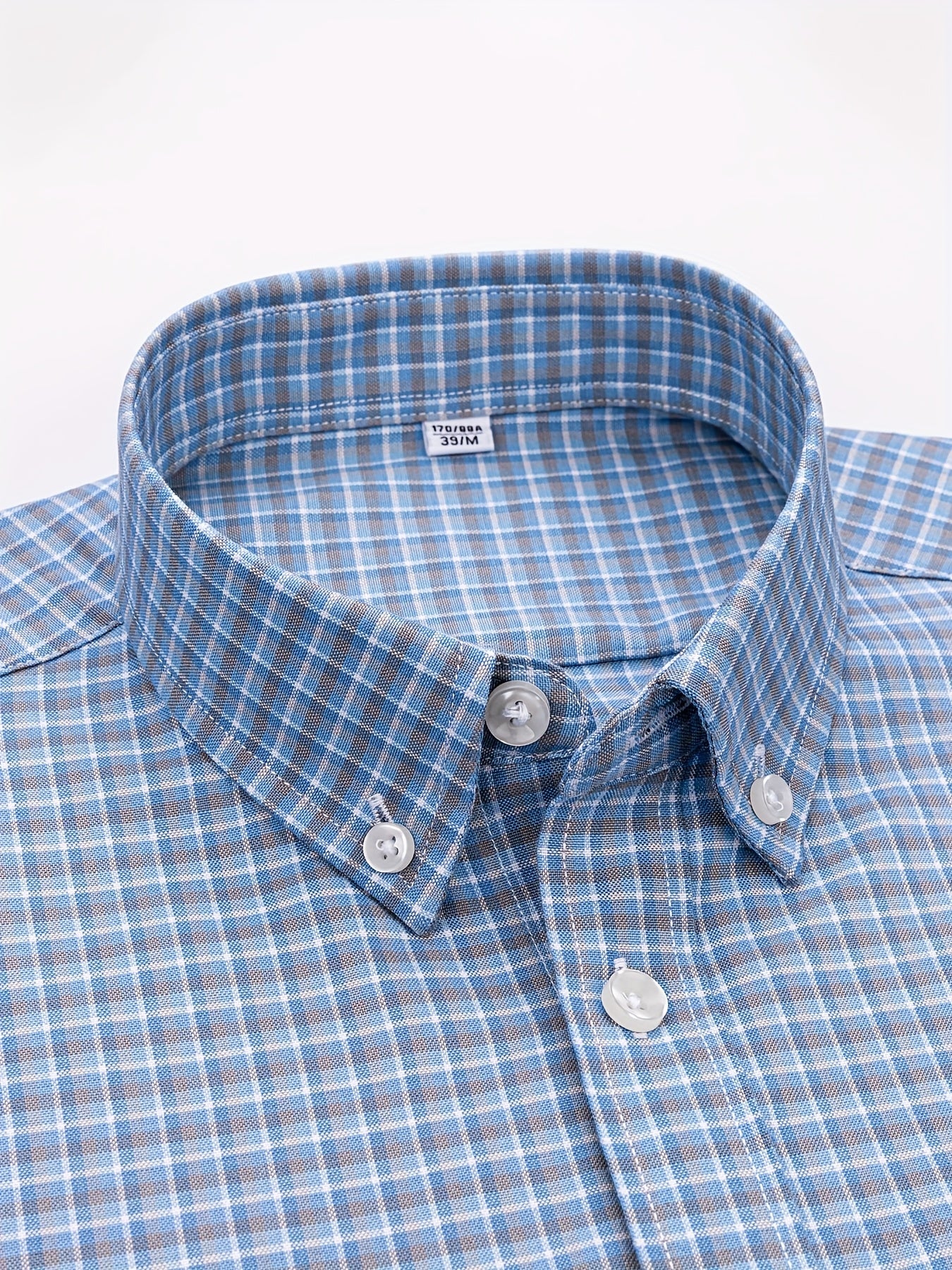 Chemise décontractée à carreaux pour homme, style week-end, manches longues, coupe régulière