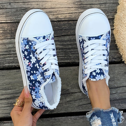 Baskets décontractées femme style floral tendance pour usage quotidien