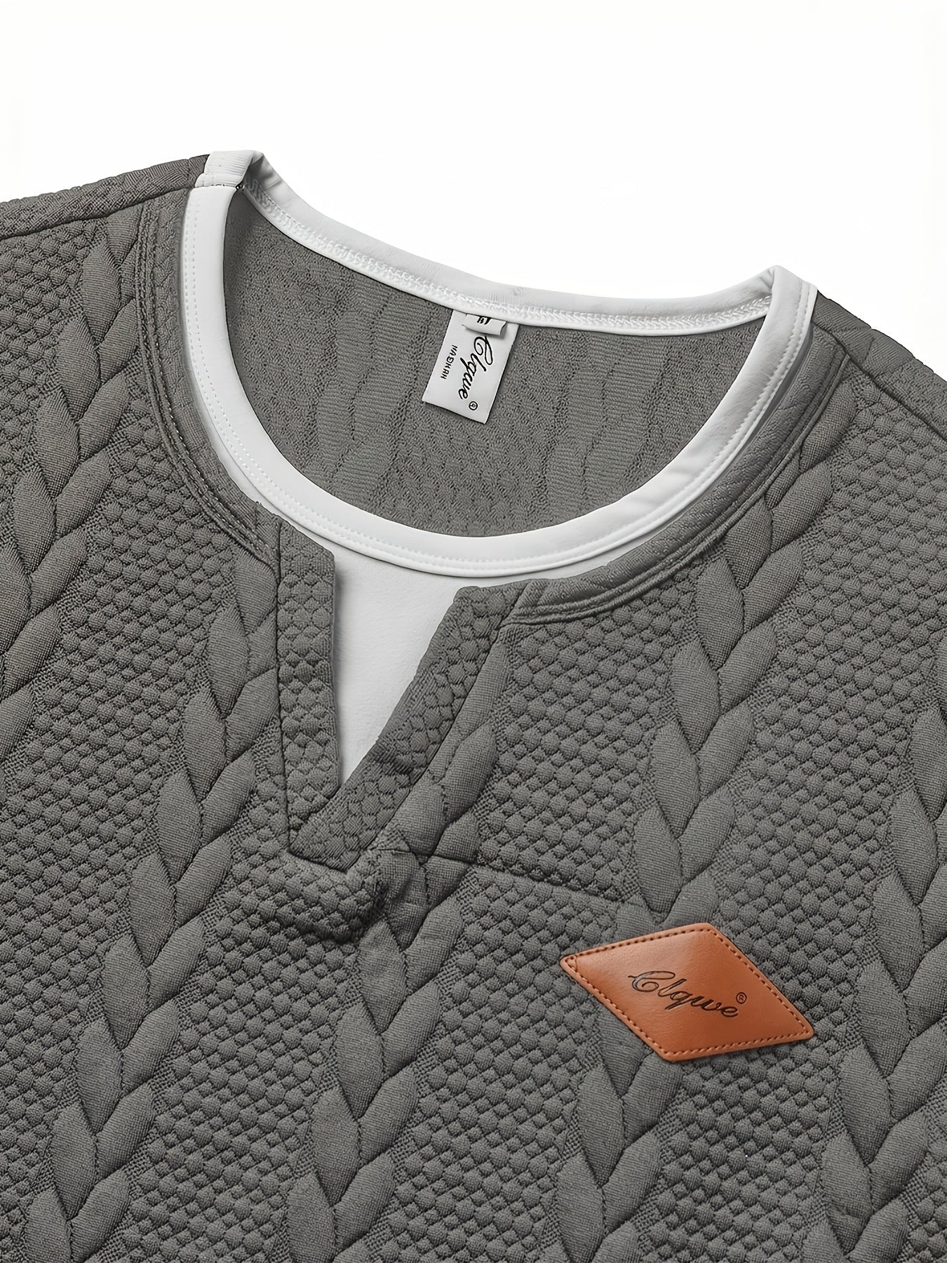 Herren-T-Shirt mit Rundhalsausschnitt, gedrehtes Design, lässig für Freizeit und Ausflüge  