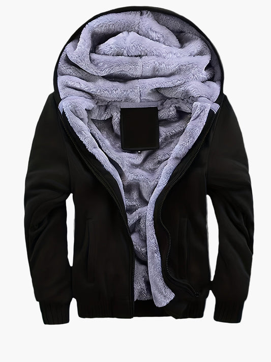 Casual warm hooded jacket for men winter style