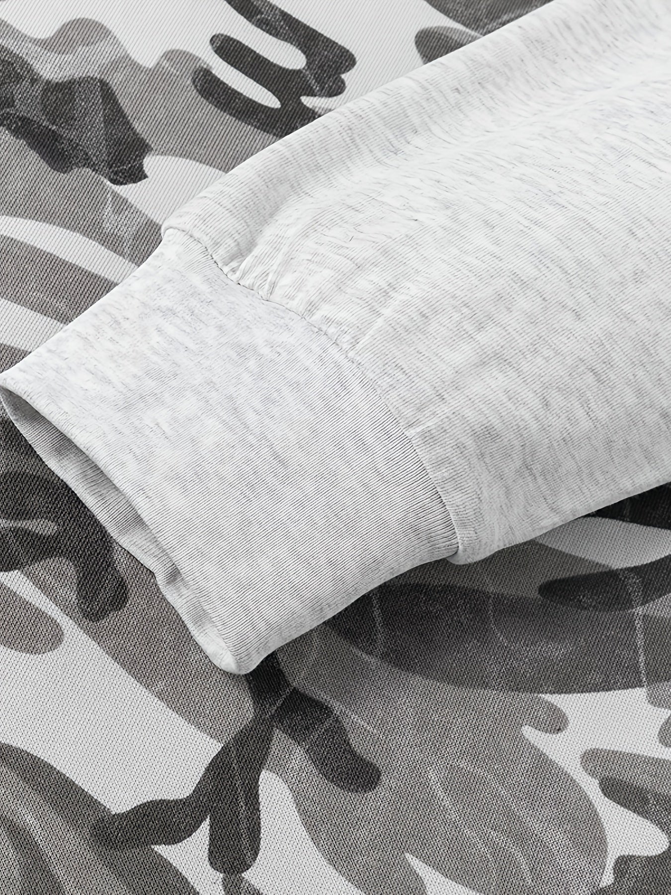 T-shirt à manches longues camouflage Raglan Vert Armée