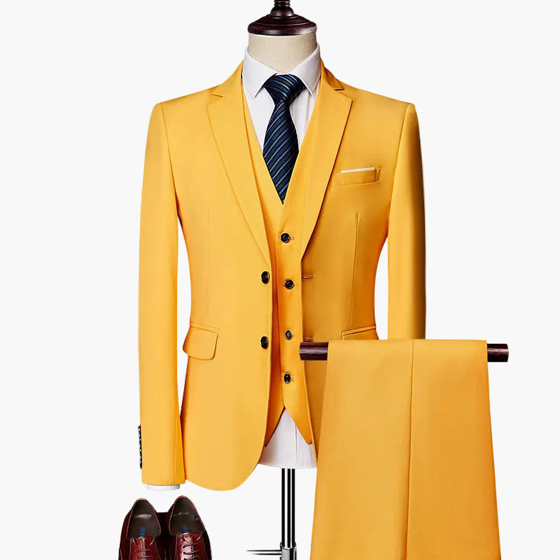 Costume Homme 3 Pièces Coupe Moderne pour Mariage et Affaires