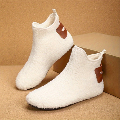 Bottes souples en tissu bouclé Homme, Intérieur fourré, confortables, multiples couleurs