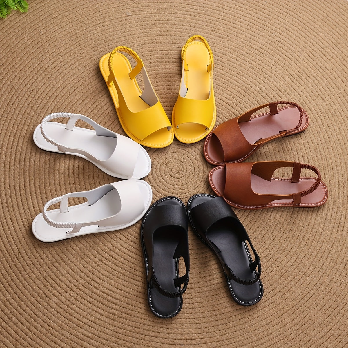 Women's Casual Style Sandals with Braided Strap for Everyday and Leisure