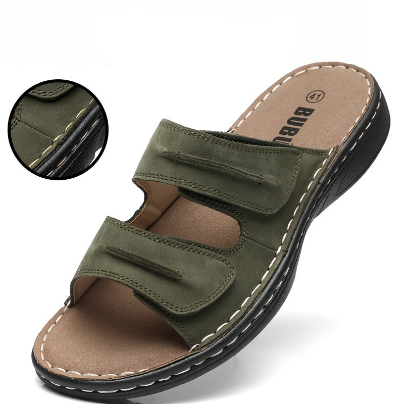 Sandales confort pour homme à enfiler, style décontracté, idéales pour tous les jours